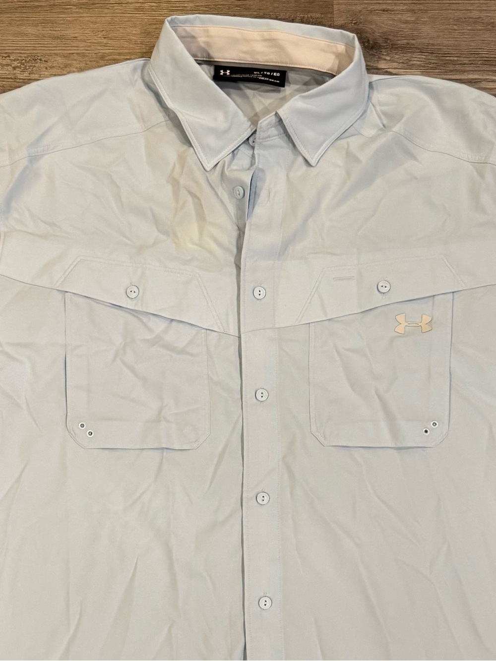 Under Armour Mens XL HeatGear UPF 30 Fishing Hiking Vented Shirt NWT